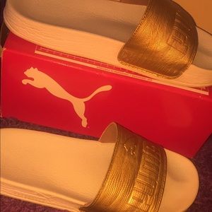 PUMA slides ( Rose Gold )